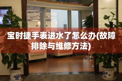 寶時捷手表進水了怎么辦(故障排除與維修方法)