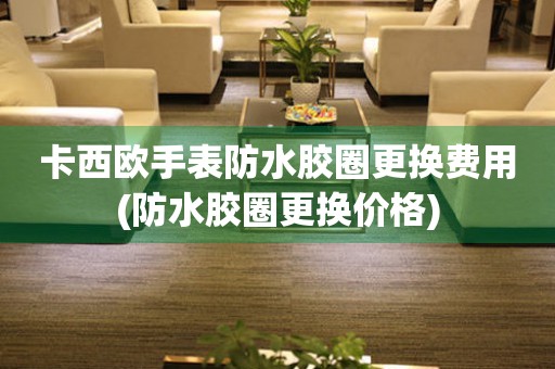 卡西歐手表防水膠圈更換費用(防水膠圈更換價格)