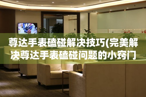 尊達手表磕碰解決技巧(完美解決尊達手表磕碰問題的小竅門)