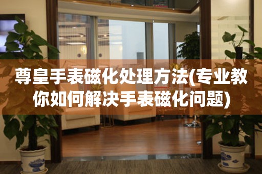 尊皇手表磁化處理方法(專業教你如何解決手表磁化問題)