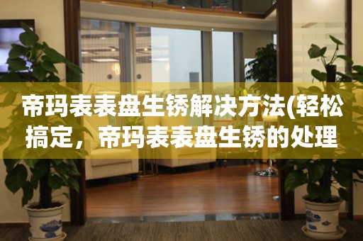 帝瑪表表盤生銹解決方法(輕松搞定，帝瑪表表盤生銹的處理技巧)