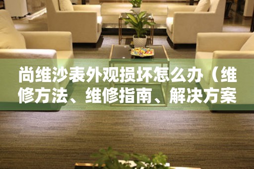 尚維沙表外觀損壞怎么辦（維修方法、維修指南、解決方案）