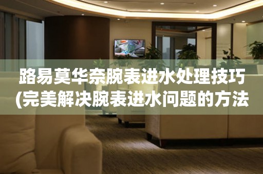 路易莫華奈腕表進水處理技巧(完美解決腕表進水問題的方法)