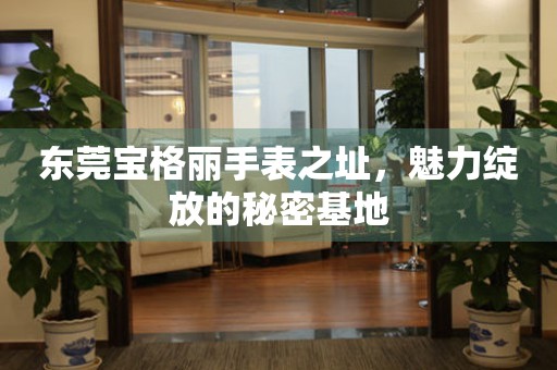東莞寶格麗手表之址，魅力綻放的秘密基地