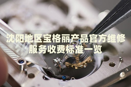 沈陽地區寶格麗產品官方維修服務收費標準一覽