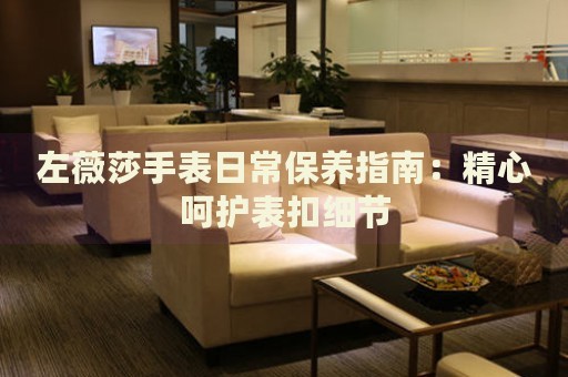 左薇莎手表日常保養指南：精心呵護表扣細節