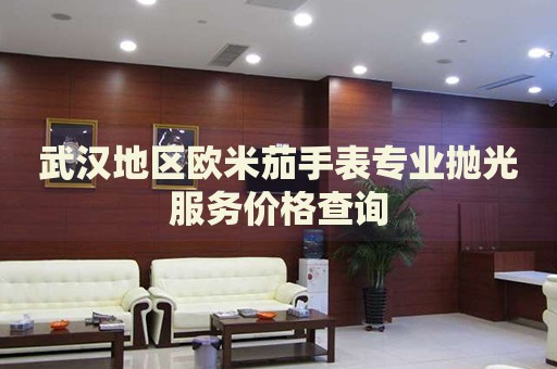 武漢地區歐米茄手表專業拋光服務價格查詢