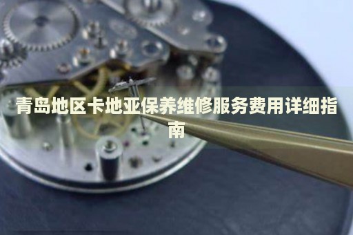 青島地區(qū)卡地亞保養(yǎng)維修服務費用詳細指南
