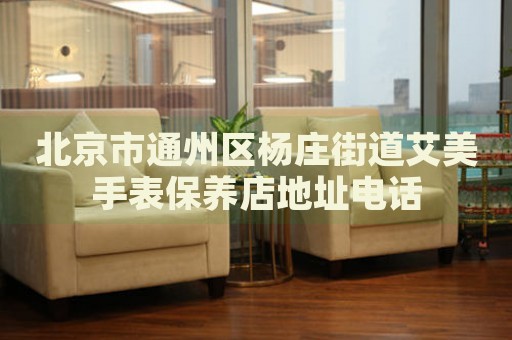 北京市通州區楊莊街道艾美手表保養店地址電話