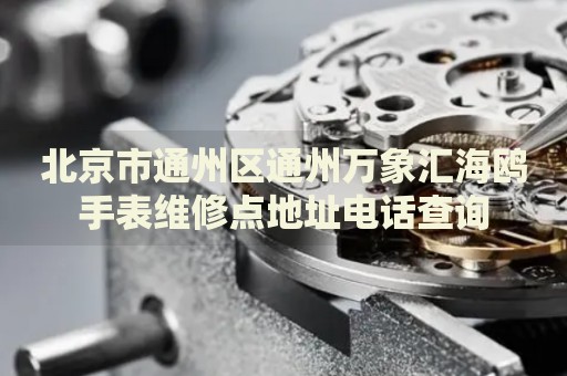 北京市通州區通州萬象匯海鷗手表維修點地址電話查詢