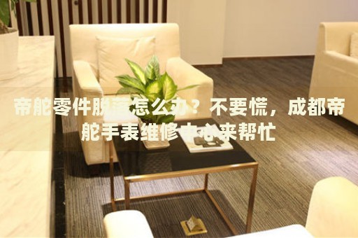 帝舵零件脫落怎么辦？不要慌，成都帝舵手表維修中心來幫忙